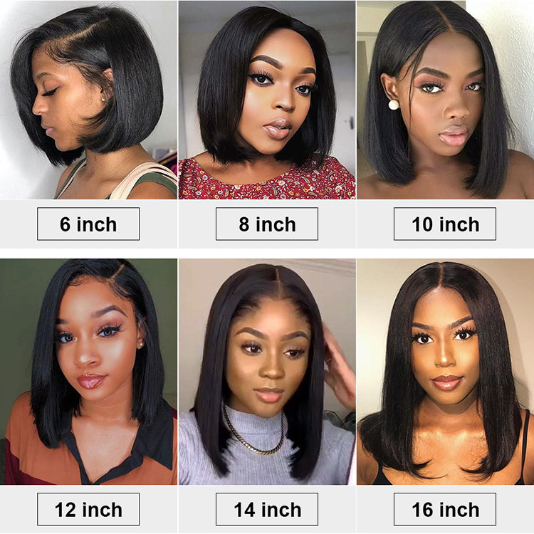 Real Hair Short Bob Wig