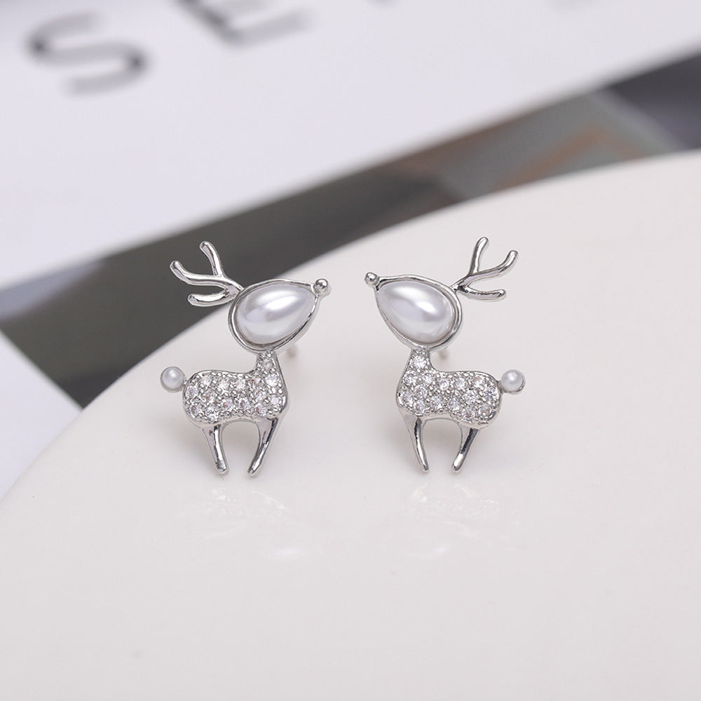 New Korean Styles Temperament Fashion Pearl Stud Earring For Women