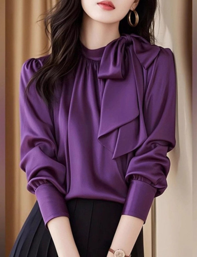 Purple Acetate Satin