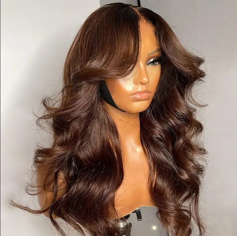 Pre-glue Free  Wavy Lace Wig