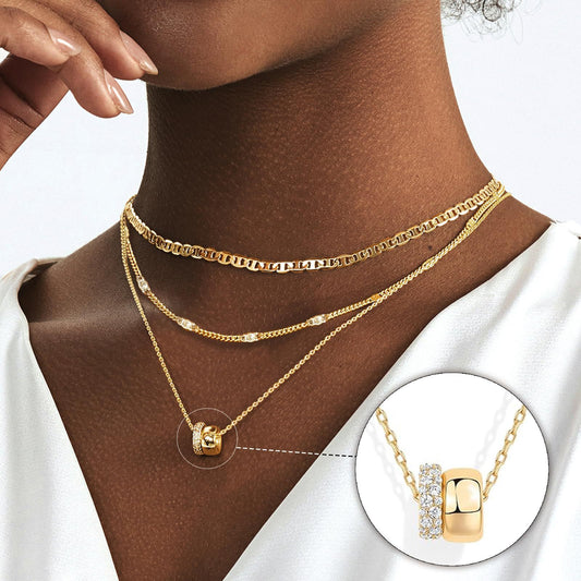 Necklace Zircon-laid