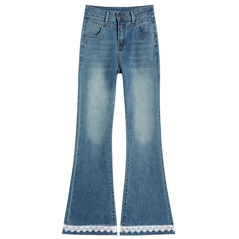 Lace Denim Bell Bottom