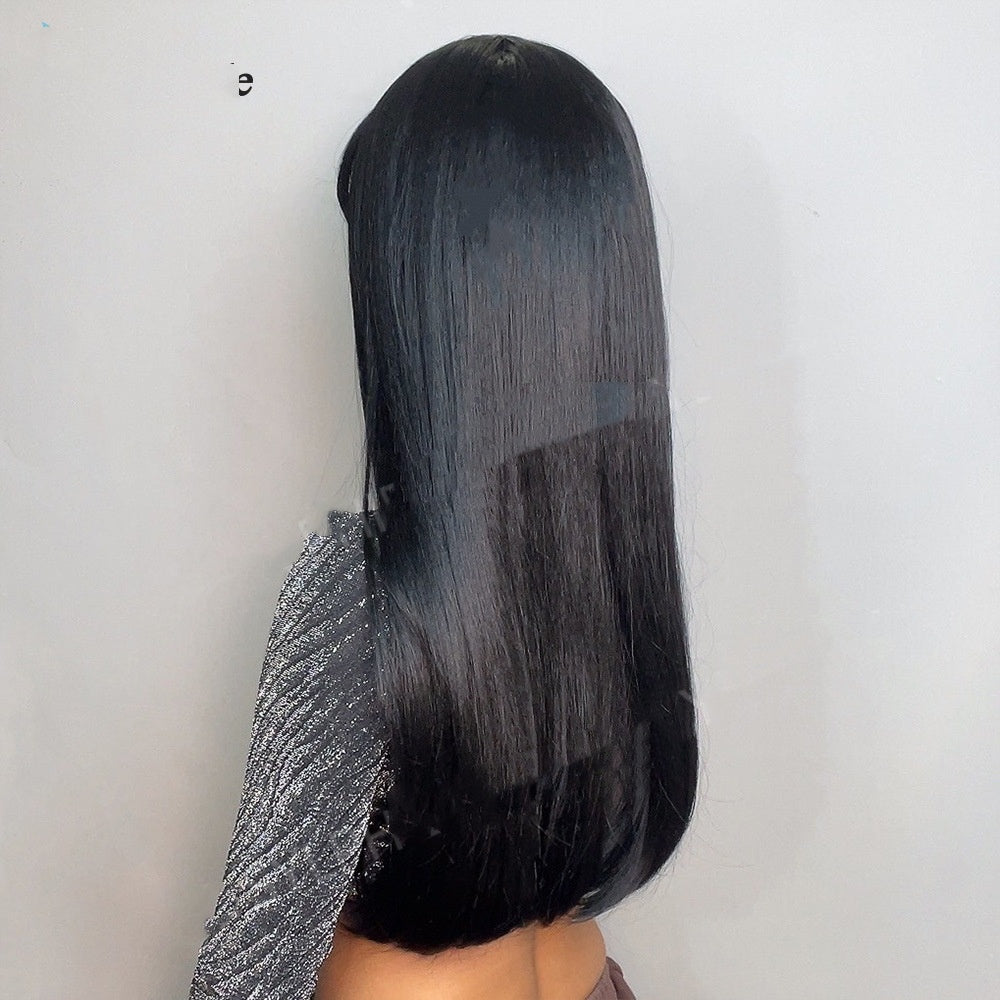 Straight Bangs Straight Hair