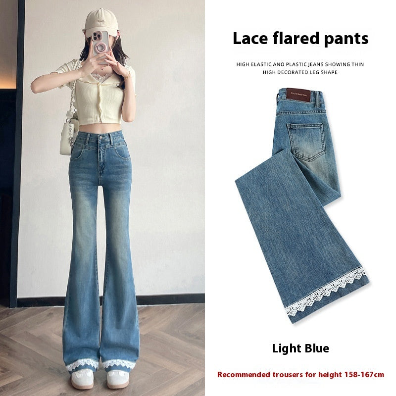 Lace Denim Bell Bottom