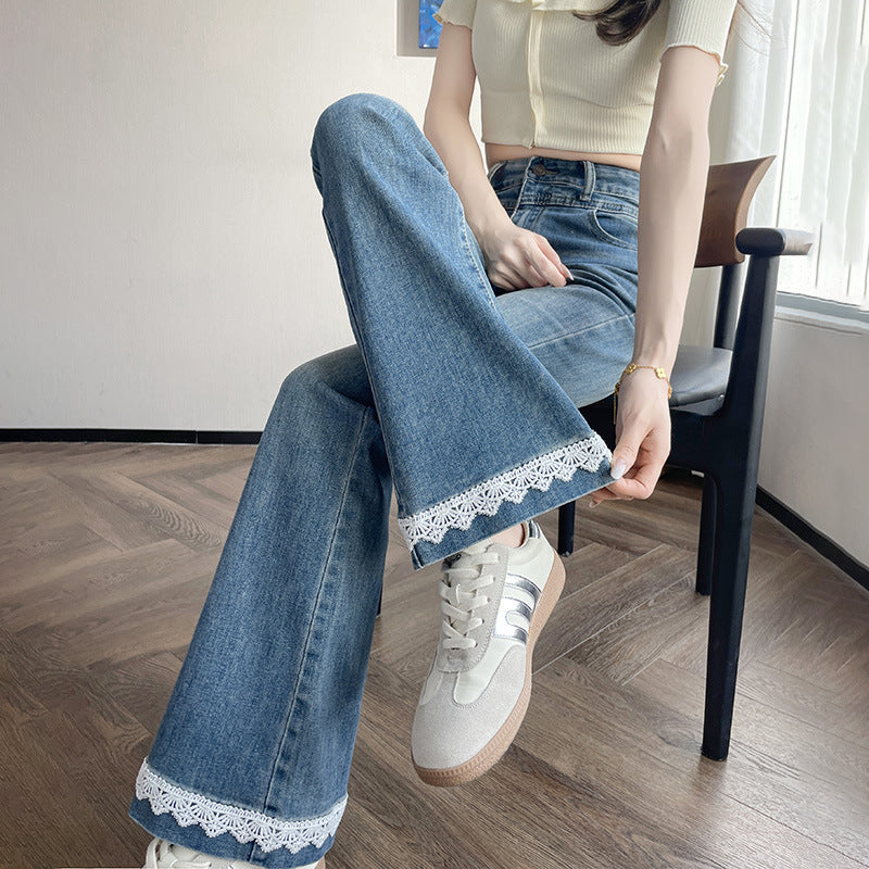 Lace Denim Bell Bottom