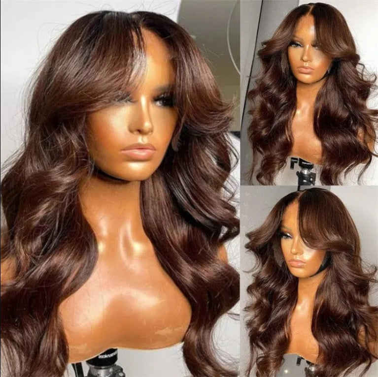Pre-glue Free  Wavy Lace Wig