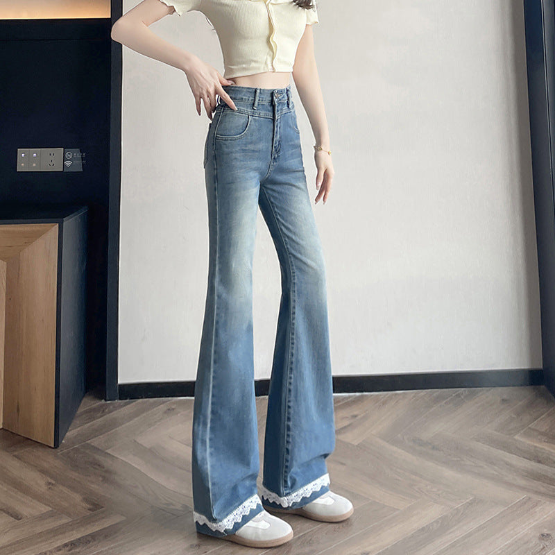 Lace Denim Bell Bottom