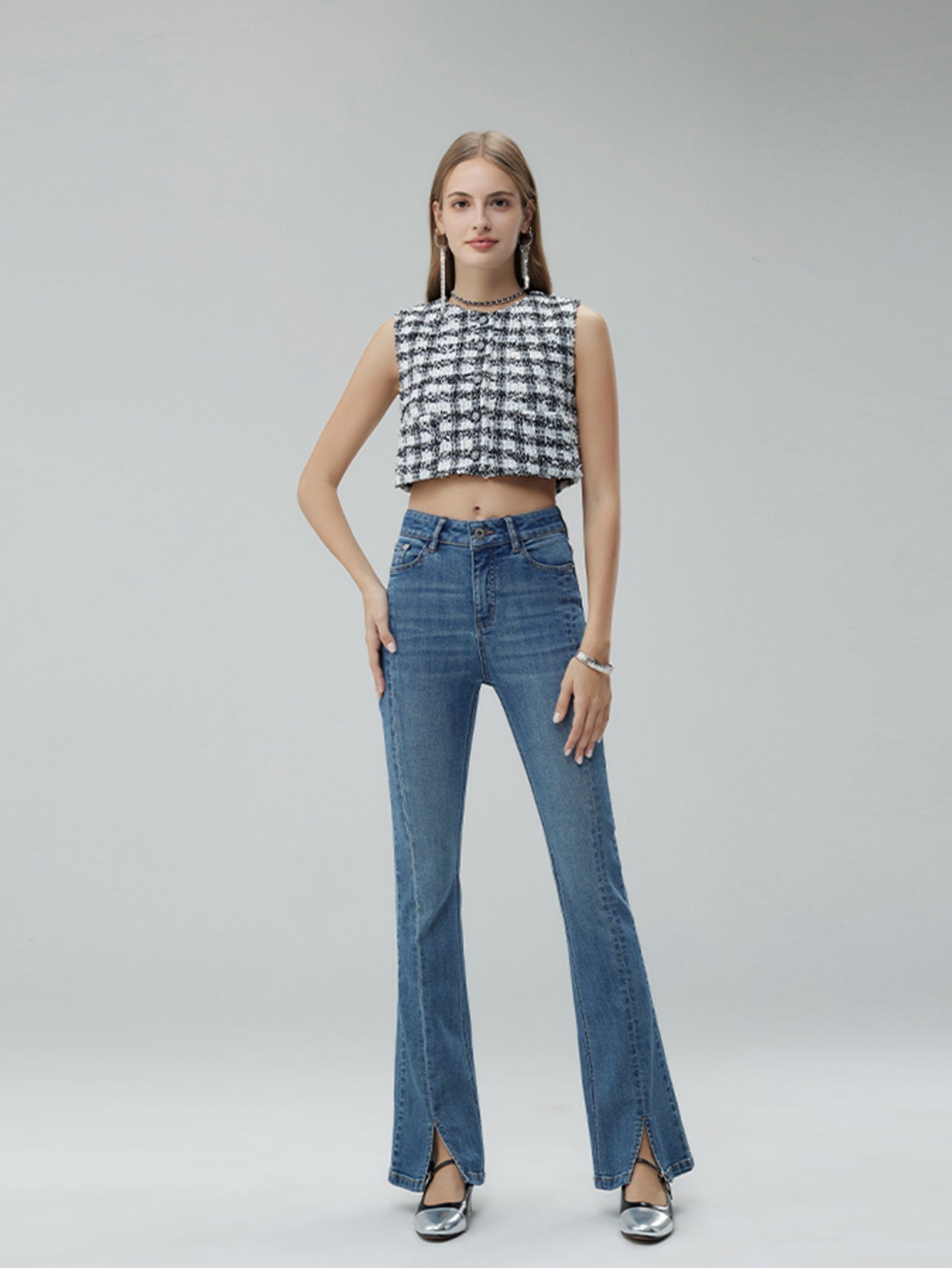 Bell-bottom Pants