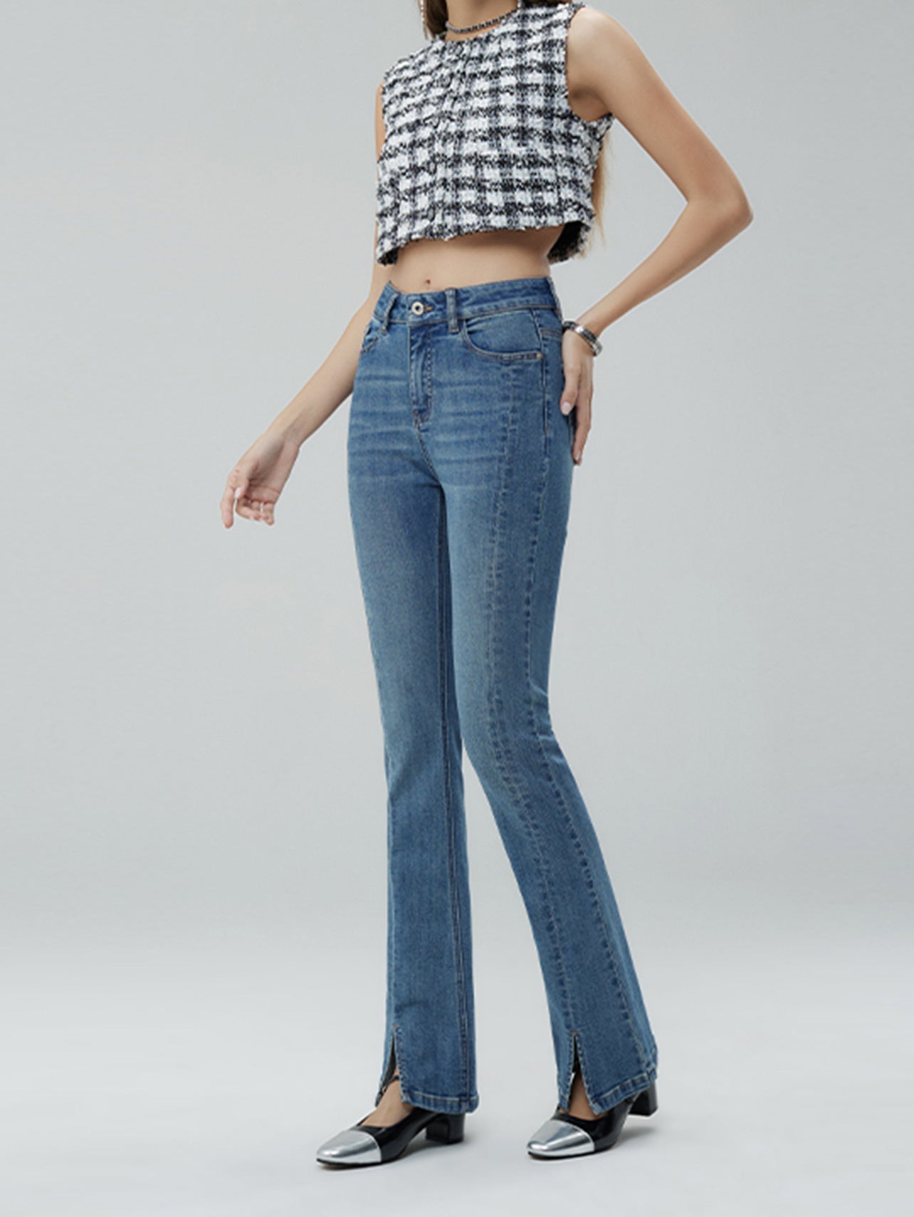 Bell-bottom Pants