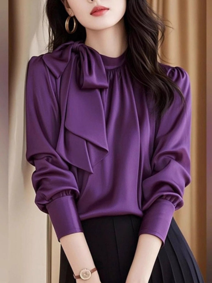 Purple Acetate Satin