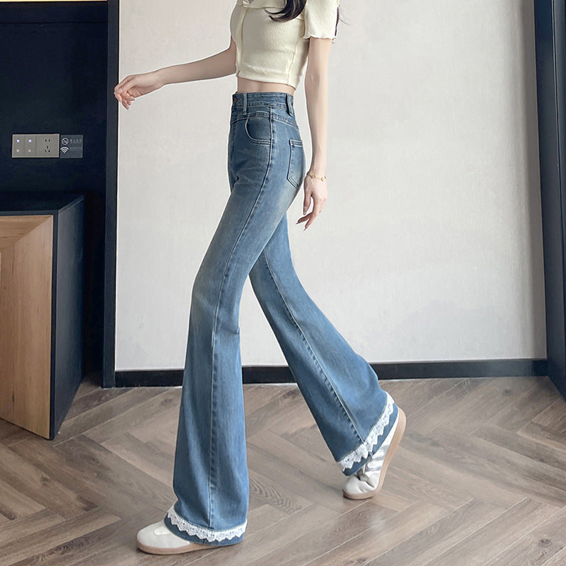Lace Denim Bell Bottom